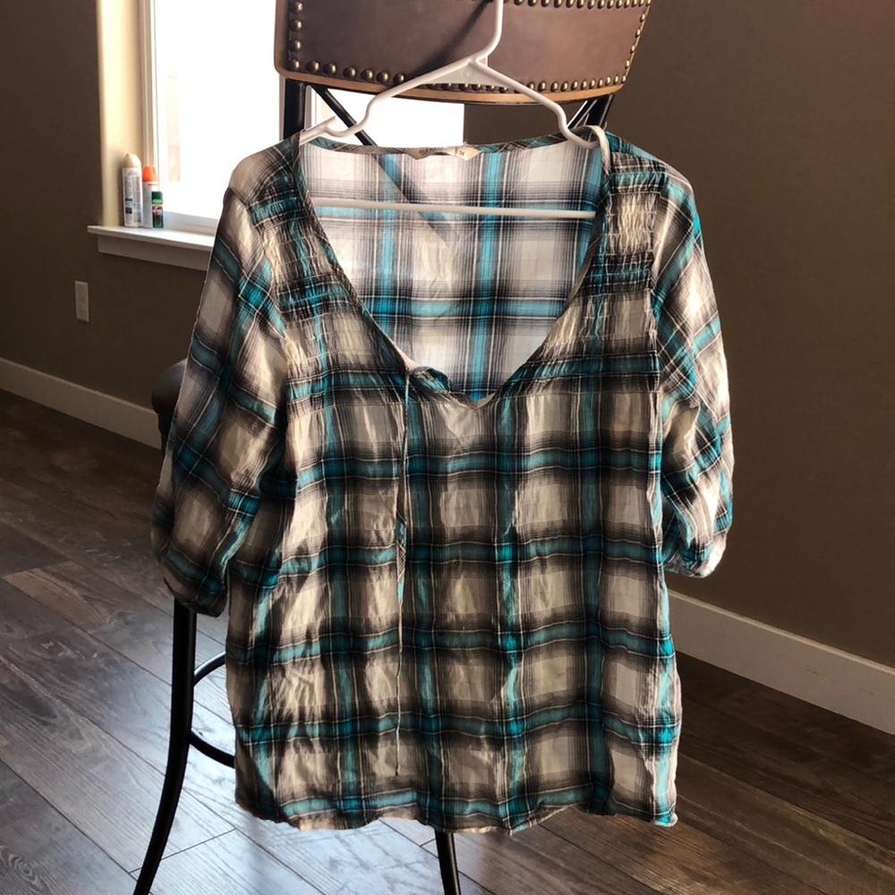 Plaid quarter shirt